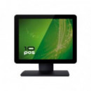 Monitor Táctil 10POS 15" Tft USB VGA Negro TS-15IIFV