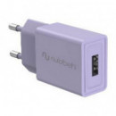 Cargador de Pared NUBBEH 1USB-A 10W Lila