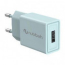 Cargador Pared NUBBEH Usb-a 10W Turquesa