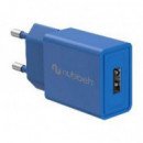 Cargador de Pared NUBBEH 1XUSB-A 10W Azul (NBWALLCHUSBBL10)