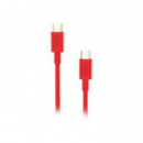 Cable NUBBEH Elisium Usb-c/usb-c 1M Rojo (NBTCABLCCR1)
