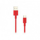 Cable NUBBEH Elisium Usb-a a Usb-c 1M Rojo (NBTCABLACR1)