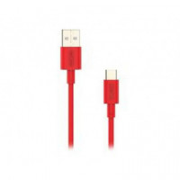 Cable NUBBEH Elisium Usb-a a Usb-c 1M Rojo (NBTCABLACR1)