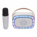 Altavoz Portátil DENVER BTM-610 Blanco con Micrófono Bluetooth