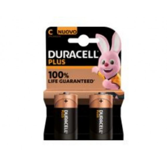 DURACELL Plus Power C (LR14/MN1400) - Pack de 2 Pilas Alcalinas