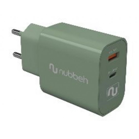 NUBBEH Cargador de Pared Usb-c Pd 30W Verde