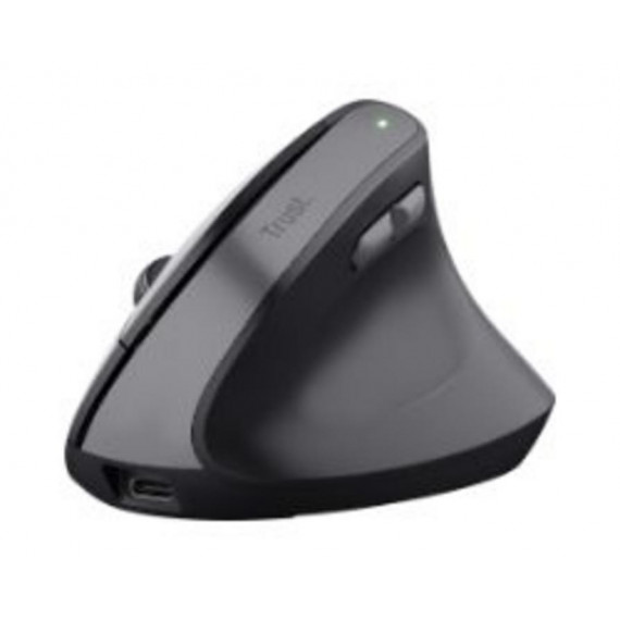Ratón Vertical TRUST Bayo Ii óptico Rf Negro (25145)