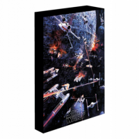 Lienzo Con Iluminación Star Wars 30x40cm