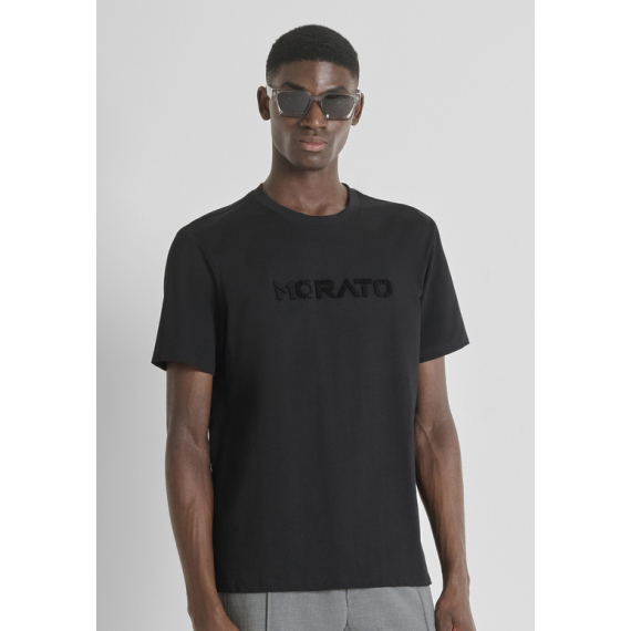 Camiseta ANTONY MORATO Logo Relieve Negra