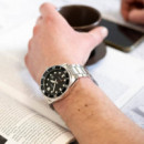 CASIO MDV-107D-1A1V – Reloj Diver de Acero Inoxidable Wr 200M con Bisel Negro