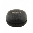 GUESS Auricular BLUETOOTH Logo Negro con Estuche de Carga Manos Libres Asitente por Voz