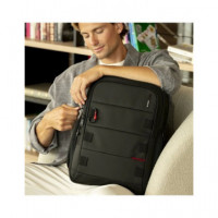 GABOL Mochila DISK Con 3 Compartimentos 15,6" Negro 414555 001
