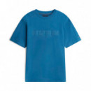 Camiseta de Cuello Redondo con Logo Bordado  TOMMY HILFIGER