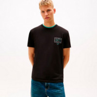 Camiseta con Logos de Efecto Espray  TOMMY HILFIGER