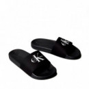 Chanclas de Lona con Logo  CALVIN KLEIN
