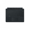 MICROSOFT Teclado Surface Pro 10 Negro con Ranura y Lapiz