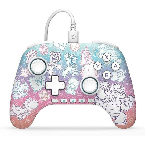 POWER A Gamepad Switch NSGP0526-01 Mushroom Kingdom con Cable