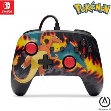 POWER A Gamepad Switch NSGP0283-01 Charizard Firestorm con Cable