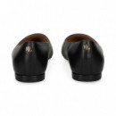 Bailarina Piel Negro  LAUREN RALPH LAUREN