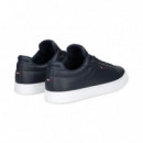 Deportivo Lado Acolchado Piel Azul  TOMMY HILFIGER