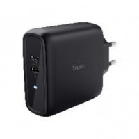 Cargador de Pared TRUST Maxo 65W 2XUSB-C Negro