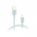 Cable NUBBEH Usb-a a Lightning 1M Turquesa