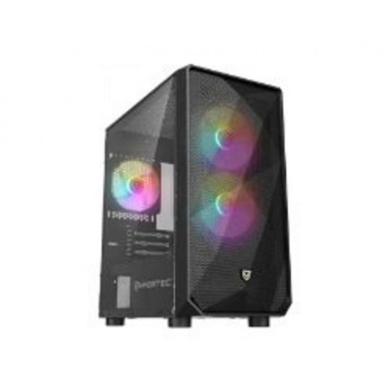NFORTEC Dys Negra - Caja Gaming Compacta Micro-atx Itx