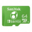 Tarjeta de Memoria SANDISK Microsdxc 64GB para Nintendo Switch