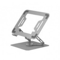 Soporte MARS GAMING Mnw para Portátiles 17'' Giratorio y Plegable, Plata