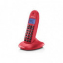 Teléfono Inalámbrico Dect MOTOROLA C1001LB+ES Cereza