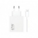 Cargador de Pared XIAOMI 67W Usb-a Blanco (BHR9465EU)