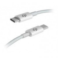 Cable SUBBLIM Usb-c 2.0 M/m 2M Blanco (SUBCAB-C10011)