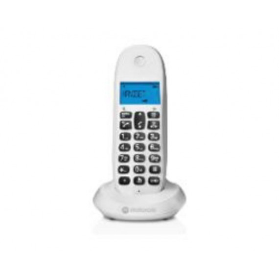 Teléfono Inalámbrico Dect MOTOROLA C1001CB+ Blanco
