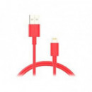 Cable NUBBEH Usb-a a Lightning 1M Rojo 2A