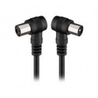 ENGEL Axil Cable de Antena Coaxial Acodado M/h 2.5M Negro MP0704C