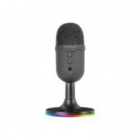 Micrófono MARS GAMING Argb 3.5MM USB Negro (mmiccx)