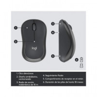 LOGITECH Kit Teclado + Raton Inalambrico Silent MK295 Negro