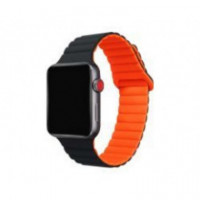 Correa CELLY Apple Watch 42/44/45MM Negro/naranja (wbandmagbkor)