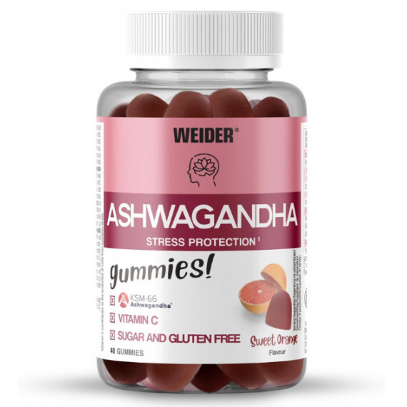 Ashwagandha Gummies WEIDER - 40 Gummies Sweet Orange