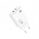 Cargador de Pared SUBBLIM Gan 25W 2XUSB-C (SUBCHG-6G2520)