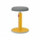 Taburete LEITZ Ergo Cosy Active 2, Amarillo