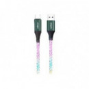 Cable NUBBEH Led Usb-a a Usb-c 3A 1M