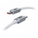Cable SUBBLIM Usb-c 2.0 M/m 1M Blanco (SUBCAB-C06010)