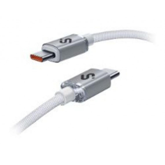 Cable SUBBLIM Usb-c 2.0 M/m 1M Blanco (SUBCAB-C06010)