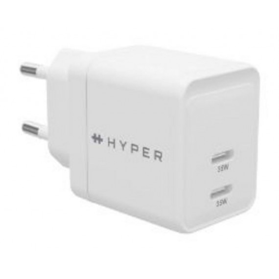Cargador de Pared TARGUS Hyperjuice Dual Usb-c 35W Blanco