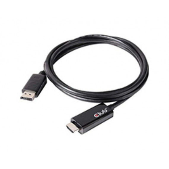 CLUB 3D Adaptador Displayport 1.4 a HDMI 2.0, 2M Negro (CAC-1082)