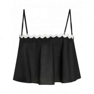 KARL LAGERFELD - Signature Scallop Beach Top - 999 - B1W46022/999