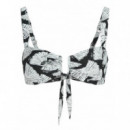 KARL LAGERFELD - Fan Aop U-wire Bikini Top - 2HF - B1W46041/2HF