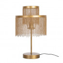 LAMPARA MESA ORO METAL