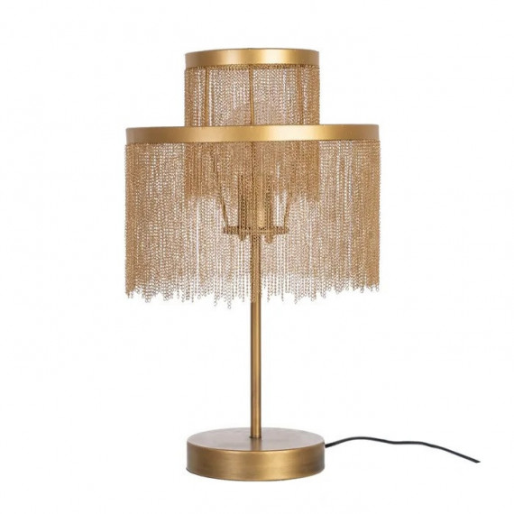 LAMPARA MESA ORO METAL